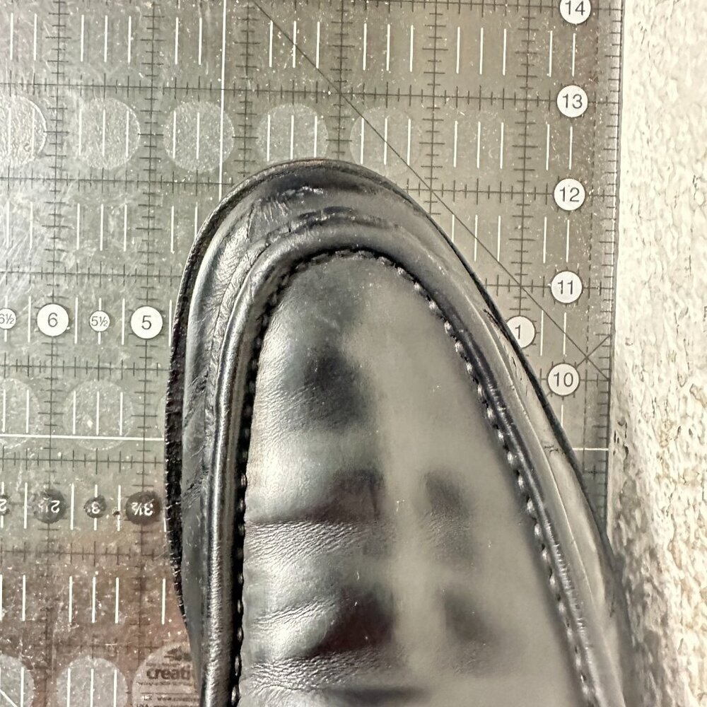 Gucci Men Size UK 8.5D US 9 Black Leather Pull On Penny Loafer Dress Shoes - Picture 12 of 12